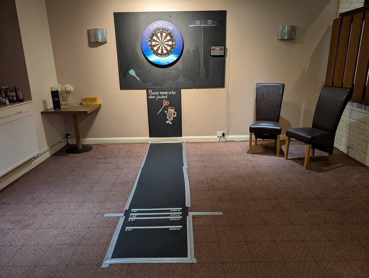 darts at the Elwick Club